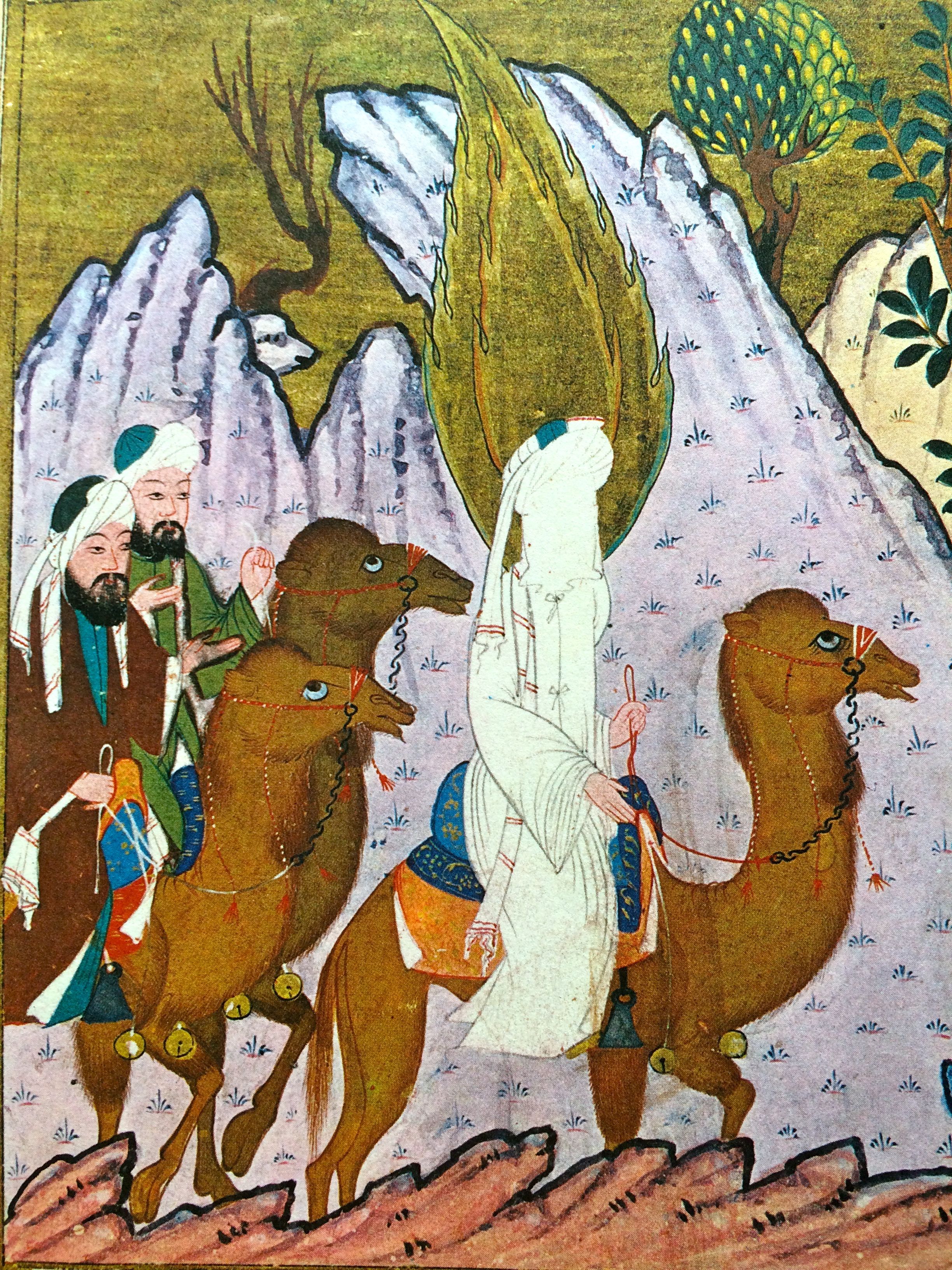 Manuscrit Persan Enluminé De Ferdowsi - 18ème Siècle - Miniature D'un Roi Couronné - Reliure Manuscrite - Langue Persane